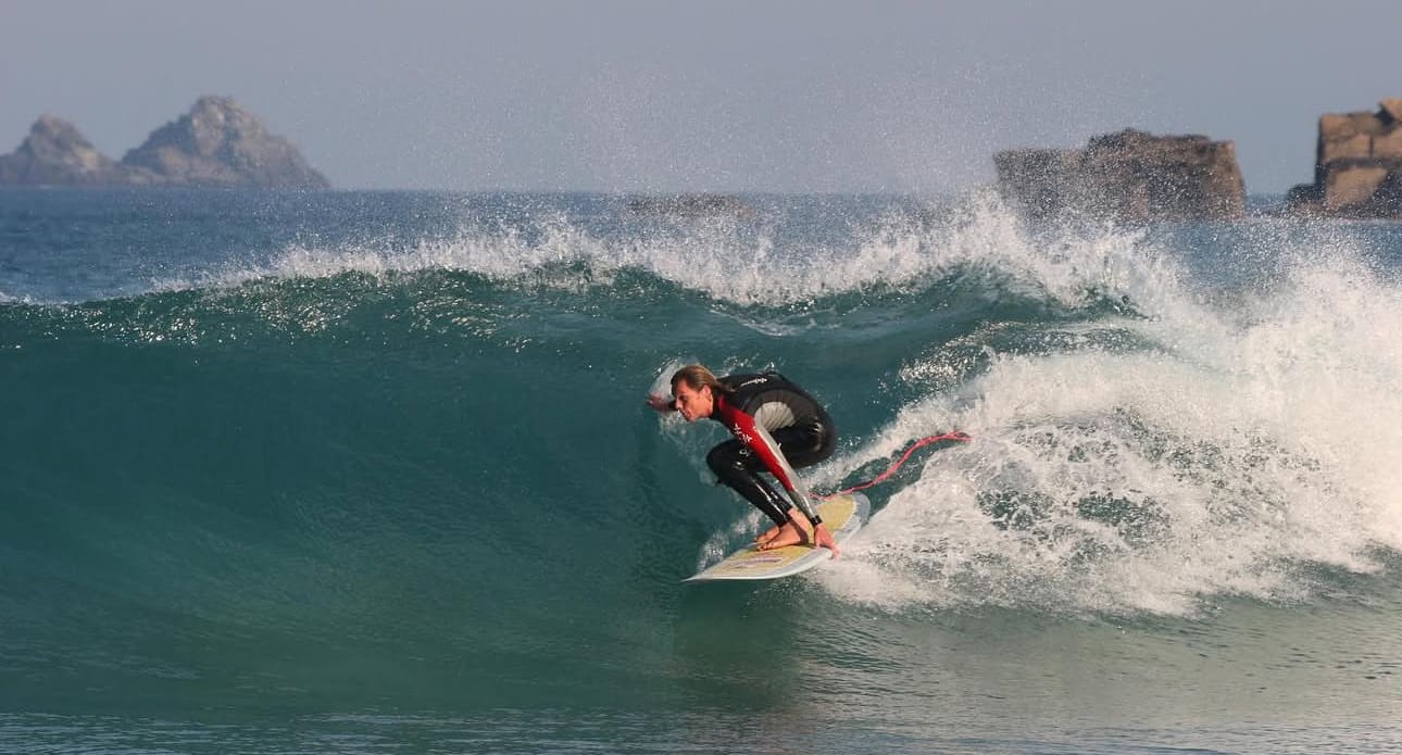 Sam Bleakley Surfing in a surf camp between Rabat and Casablanca 